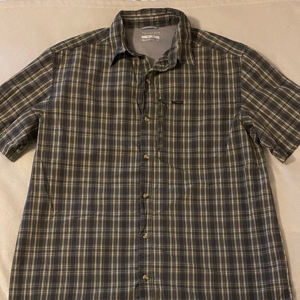 Men's Plaid Button Down Shirt - Gray